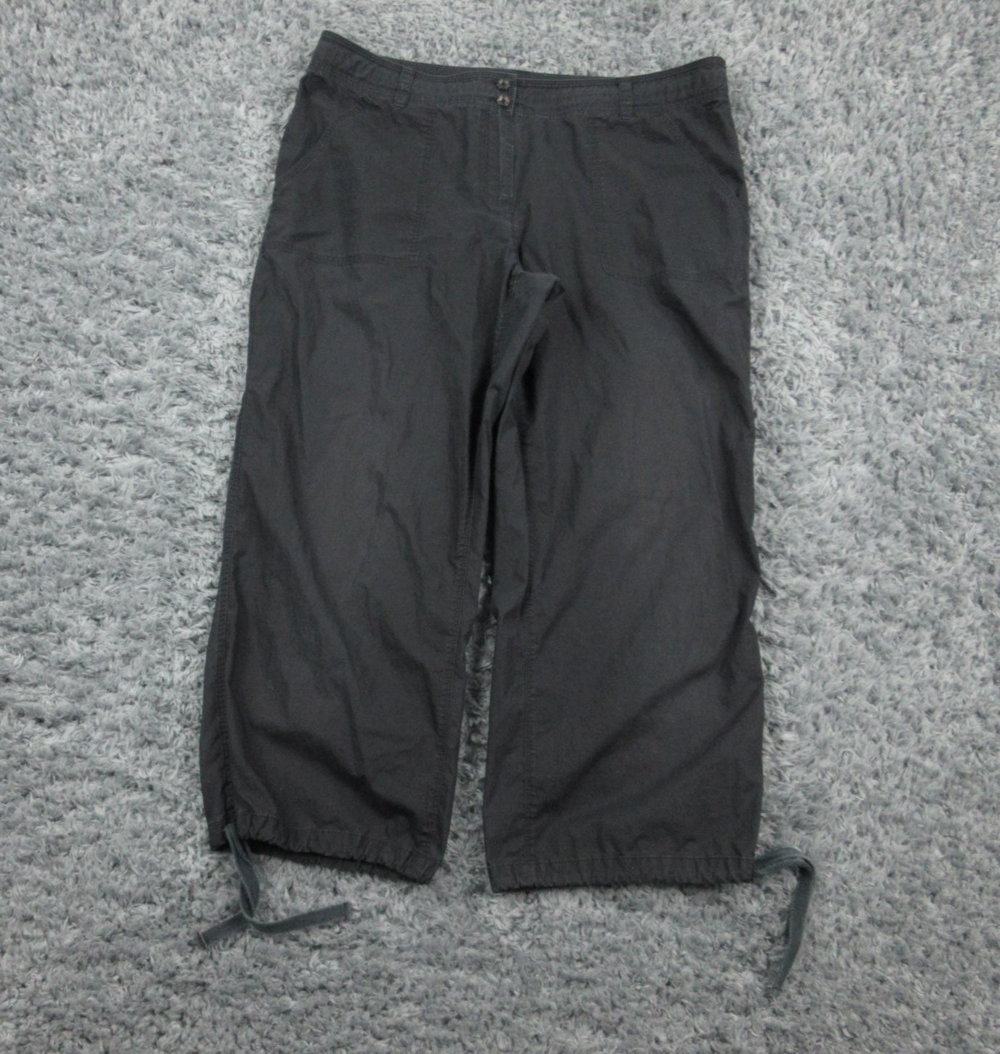 Tommy Bahama Pants Womens 10 Relax Drawstring Cropped Capri Lightweight 34x23*